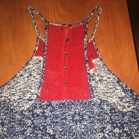 Lucky Brand High Neck Tank Top L - Picture 2 of 3